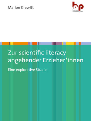 cover image of Zur scientific literacy angehender Erzieher*innen